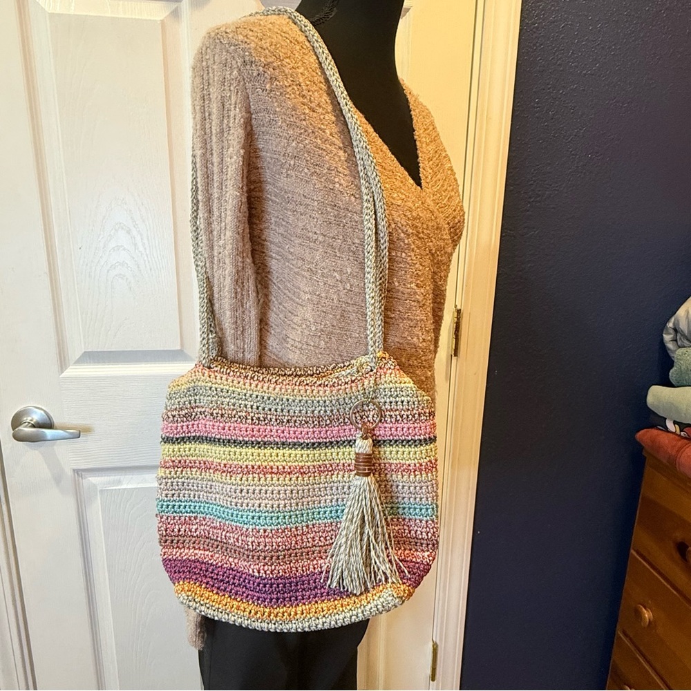 The Sak Colorful Crochet Shoulder Bag
